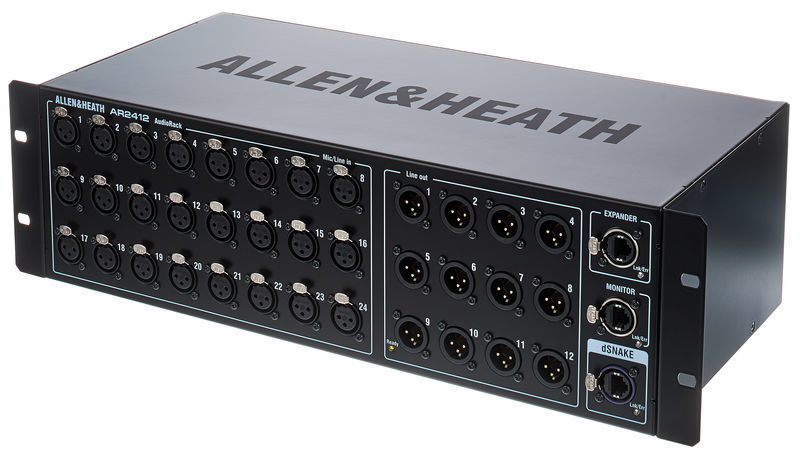 Allen   Health Allen&heath ar2412, audio rack 24 entradas , 12 de salida, compatible únicamente con serie qu y gld